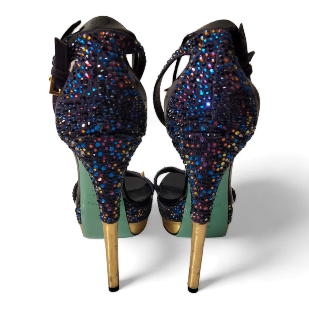 Ruthie Davis Sea Studded Platform Sandal in Capri Blue